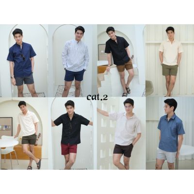 MiinShop เสื้อผู้ชาย เสื้อผ้าผู้ชายเท่ๆ THE BEP SHOP กางเกงขาสั้นยาว 14 นิ้ว (cotton) : หลากสี size 28-36 (Cat.2)️ เสื้อผู้ชายสไตร์เกาหลี