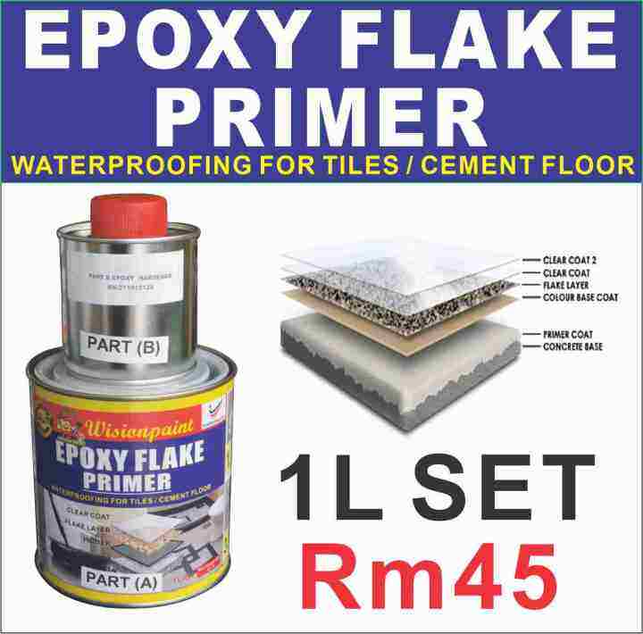 EPOXY FLAKE PRIMER WISION ( 1 LITER ) WP FLAKE PRIMER FINISHING /EPOXY