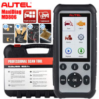 Autel MaxiDiag MD806 เครื่องสแกนobd2,OBD2 Scanner,การวินิจฉัยระบบส่งกำลังสี่เครื่องยนต์ ABS SRS, รีเซ็ตน้ำมัน, EPB, SAS, DPF, BMS, Auto VIN, อ่าน/ล้างรหัส, ข้อมูลสด, ตรึงข้อมูลเฟรม