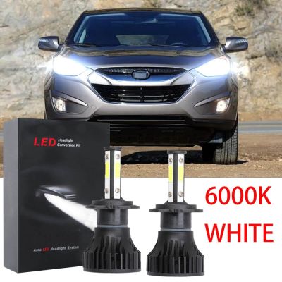 ชุดหลอดไฟหน้าฮาโลเจน LED 6000K แบบเปลี่ยน สําหรับ Hyundai Tucson (LM) 2010-2015 2011 2012 2013 2014 รับประกัน 10 เดือน