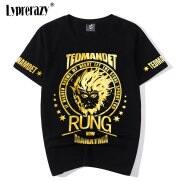 Lyprerazy Japanese Harajuku Goku Bronzing Printed T Shirt Monkey King