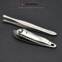 Makeup Tweezers and Nail Clippers 2pcs Set