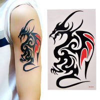 Gogirl สติกเกอร์รอยสักกันน้ำชั่วคราว10.5*6cm Dragon TATTOO Totem Water