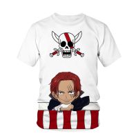 One Piece t-shirts 3D Print Pirate Flag Anime Luffy Cartoon Fashion Oversized O-Neck Shirt Family Streetwear Tees Tops