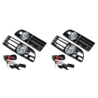 2 set Front Fog Lights Assembly with Switch Harness Daytime Running Light MK4 1998-2004