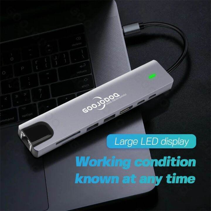 goojodoq-usb-c-usb-ฮับ-usb-3-0-type-c-อะแดปเตอร์ฮับที่เข้ากันได้กับ-hdmi-thunderbolt-3-pd-usb-c-dock-สำหรับ-ipad-macbook-nintendo-switch