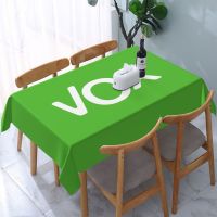 【cw】 Rectangular Tablecloth Tablecloth Fit 45 quot; 50 quot; Elastic Edge Table Cloth Spanish Political Party Table Cover