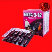 B12 - MEGA tăng nước máu, hừng gà, bo lớn cho gà đá 1 VỈ 10 viên