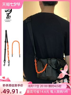 ☢✣ Darth vader crystal Rachel lv keepall25 modified acrylic orange decorative chain bag chain adjustable shoulder straps