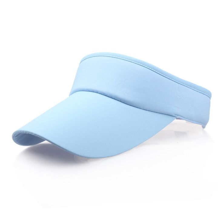 cc-hot-sale-men-women-summer-solid-visor-sun-plain-hat-casual-ajustable-empty-top-unisex-sunscreen-cap-cool-casquette-lowest-price