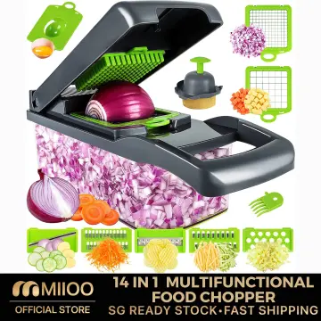 Prep Naturals Vegetable Chopper, Veggie Chopper, Vegetable Cutter, Food  Chopper & Onion Chopper - Chopper With Container - Green 