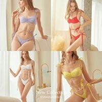 ?Hot Sale! สินค้ามาใหม่พร้อมส่ง  - “Madison Bikini” บิกินี่ บิกินี่สายฝอ ชุดว่ายน้ำ มีหลายสี (ได้เฉพาะ: White) Very Hot บิกินี่ไปทะเล