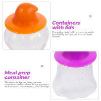 Gerpo【Hot】 4pcs Sub Bottles Pumpkin Shaped Sauce Bottles Portable Sauce Storage Bottles