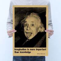 【H033】Celebrity Einstein Poster A Vintage Kraft Paper Poster Cafe Decoration