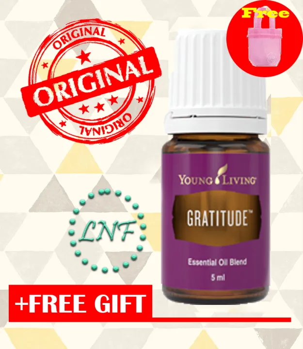 Young Living Gratitude Essential Oil (5ml) + Free Young Living Oil Bottle with Roller Fitment