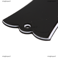 minglieyue2 2หลุมระฆัง-รูป PVC Truss Rod COVER PLATE แผ่นเลื่อนสำหรับกีตาร์สีดำ