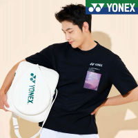 Yonex สำหรับทั้งหญิงและชายแบดมินตันแขนสั้นเสื้อเทนนิสแห้งเร็วระบายอากาศได้ดีชุดทีมเสื้อเจอร์ซี่สำหรับแข่งขันดูดซับเหงื่อแห้งเร็วสำหรับฤดูร้อน2023