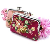 【CW】❈♤  Coin Purse Print Ladies Metal Credit Card Holder