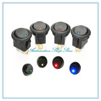 HOT 5Pcs Car 12V 3 Pin Round Rocker Dot Boat LED Light Toggle Switch SPST ON/OFF Sales