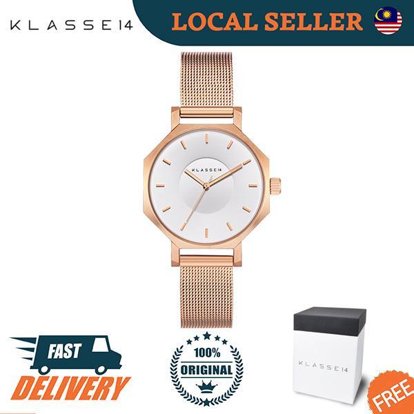 Authentic] KLASSE14 Okto White Rose Gold Mesh Strap 28MM