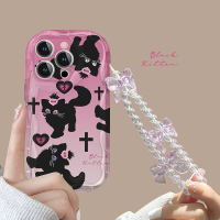 เคสสำหรับ Huawei Y7A Y9S Y9PRIME 2019 NOVA5T NOVA7i NOVA7 NOVA7SE NOVA8 NOVA9 NOVA9SE NOVA10 NOVA10PRO NOVA10SE NOVAY70 NOVAY70PLUS P30 P30PRO P40 P40PRO พรีเมี่ยมความรู้สึกบุคลิกภาพซิลิโคนการ์ตูนน่ารักรองพื้นแมวดำป้องกันการหล่นเคสโทรศัพท์