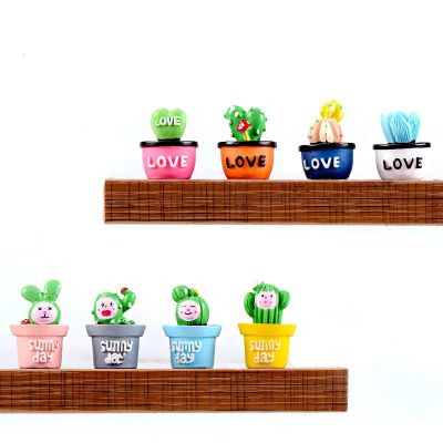 【CC】►  4pcs/lot Cactus Small Potted Bonsai Garden Figurines Miniature Ornament