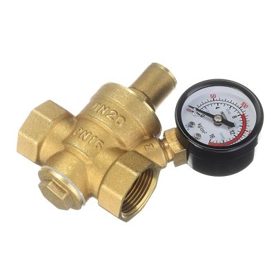 hot【DT】 DN20 3/4  Adjustable Pressure Reducing Regulator Valves With Gauge Regulating