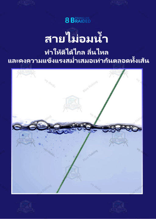 สาย-pe-ถัก-8-ยาว-100-เมตร-สีเขียว-เหนียว-ทน-ไม่อมน้ำ-blue-fishing-บลู-ฟิชชิ่ง-ส่งไว-ราคาส่ง