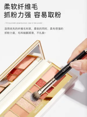 High-end Original Double-headed eye shadow brush professional ultra-soft and powder-free portable makeup brush details small smudge large brush