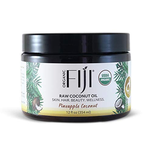 New Organic Fiji Raw Cold Pressed Coconut Oil, Pineapple Coconut, 12oz ...