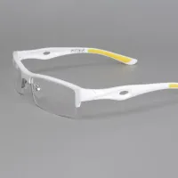 White Glasses Frame Men Sports TR90 Eyeglasses Man Fashion Style Semi Rimless Ultra Light Spectacles Eyewear for Optic