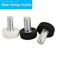 ♕ White Black Bakelite Hand Screw Round Fillister Head Plastic Knurled Knoba Hand Screw Bolt Tighten Thumb Screw M4 M5 M6