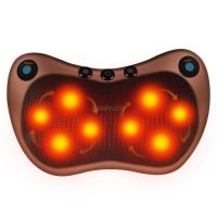 ▫ Electric neck massage pillow shoulder neck and back body relaxation heating kneading infrared physiotherapy Shiatsu massage