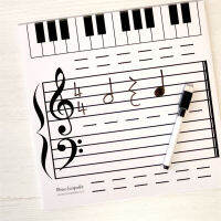 Magnetic Dry-Erase Board Music Piano Lessons Whiteboard Magnet Stickers Door Wall Board Writing Teaching Practice Fridge Magnets