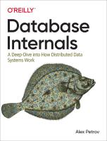 หนังสืออังกฤษใหม่ Database Internals : A Deep-Dive into How Distributed Data Systems Work [Paperback]