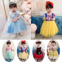 ZZOOI Baby Snow White Dress Children Cosplay Dress Elsa Mermaid Lolita Small Dress Newborn Princess Cosplay Clothing