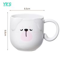 ?【Lowest price】YKS แก้วน้ำสำหรับห้องน้ำถ้วยแปรงฟันลายการ์ตูนรูปสุนัขน่ารัก