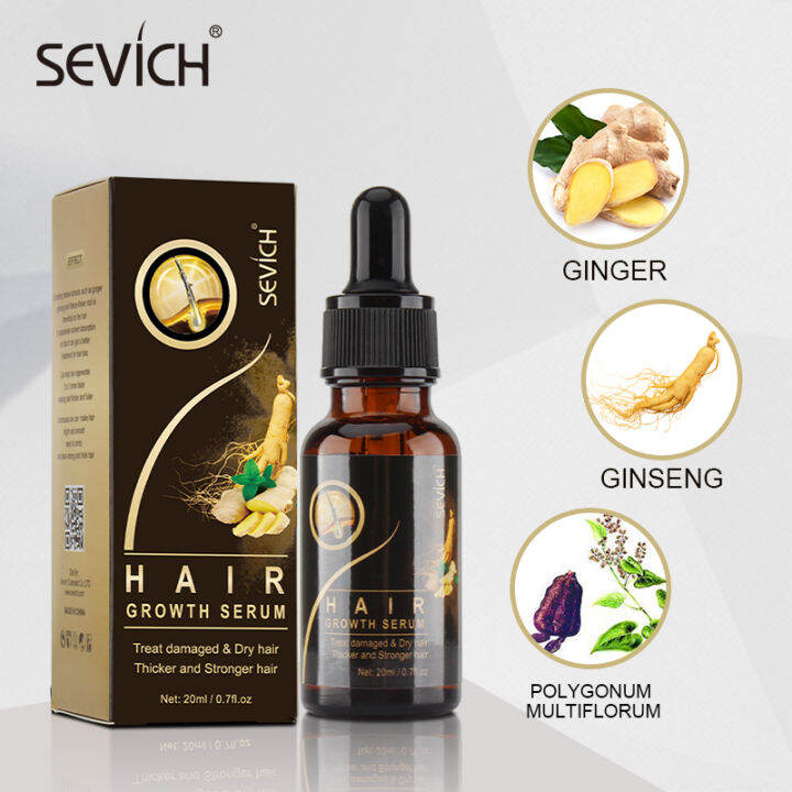 SEVICH Ginger Hair Growth Serum Anti-Hair Loss Essence 20ml | Lazada