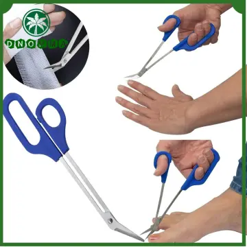Extra Long Handled Angled Toe Nail Chiropody Podiatry - Steel Clippers 