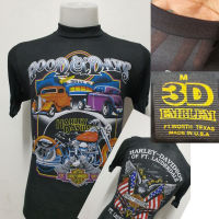 เสื้อผ้าบางฮาเลย์ Harley-Davidson ผ้ามุ้งบางใส่สบาย สไตล์วินเทจ ป้ายVintage 3D EMBLEM [ S M L XL ]