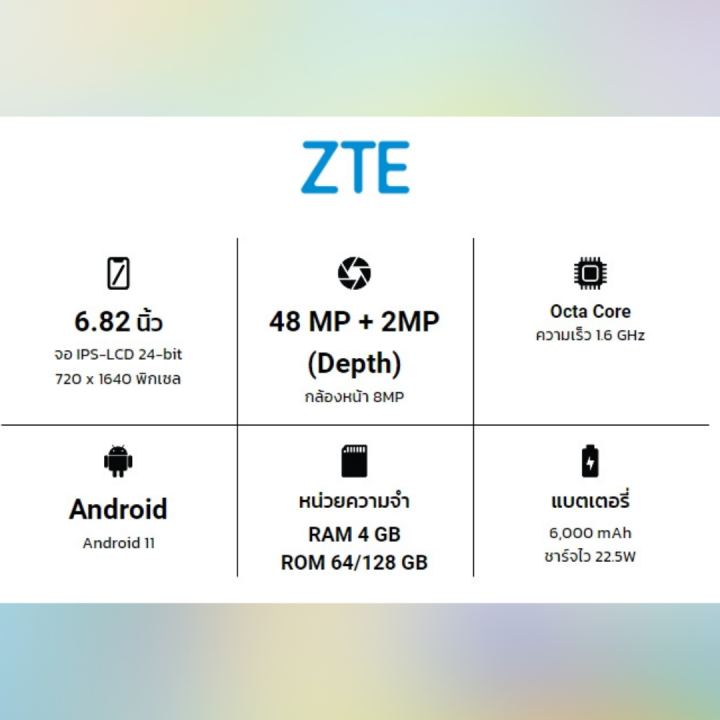 สามร์ทโฟน-zte-blade-v30-สีเขียว-ราคา3650-บาท-จากราคา-5990-บาท