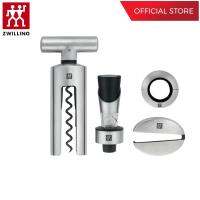 ZWILLING ชุดเซทเปิดขวดไวน์สแตนเลสสตีล  4 ชิ้น ทนทาน สีเงิน N39500054