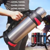 1200-4000ML Large Thermos Bottle Vacuum Flasks Stainless Steel Hydro Insulated Water Thermal Cup With Strap 48 Hours Insalation