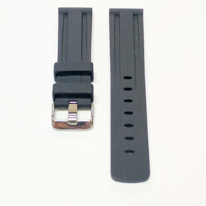 22mm Black Silicone Watch Strap for Seiko 5 5kx | Lazada PH