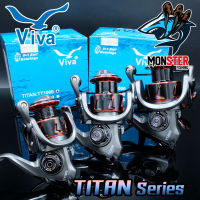 รอกตกปลา รอกสปินนิ่ง วีว่า VIVA TITAN TT Series (New Black Red)