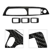 4Pcs Carbon Fiber Car Door Window Button Frame Cover Trim For BMW X5 E70 X6 E71 2008 2009 2010 2011 2012 2013 RHD