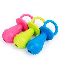 Pet Rubber Pacifier Dog Toy Interactive Rubber Soother Pet Dog Cat Puppy Elasticity Teeth Dog Chew Toys Tooth Cleaning Toy Toys