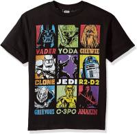 Tee leee เสื้อยืดผู้ชาย Star Wars Boys Big Pop Art Revenge Players Graphic Tee t shirt men cotton