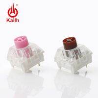 Kailh กล่องสวิตช์แบบเงียบสีชมพูสีน้ำตาลสวิตช์มีสัมผัสเชิงเส้นสำหรับเครื่องจักรกล Keyboardrgb SMD MX สวิตช์3Pin เกมเมอร์ DIY พีซี