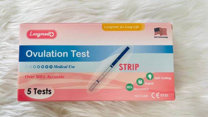 แบบจุ่ม-ที่ตรวจไข่ตก-lh-ovulation-test-strip-longmed-บรรจุ-1กล่อง-5ชุดตรวจ